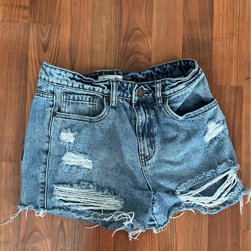 Distressed Denim Women Shorts